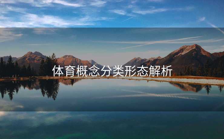体育概念分类形态解析